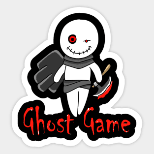 Ghost game scary horror cartoon Sticker